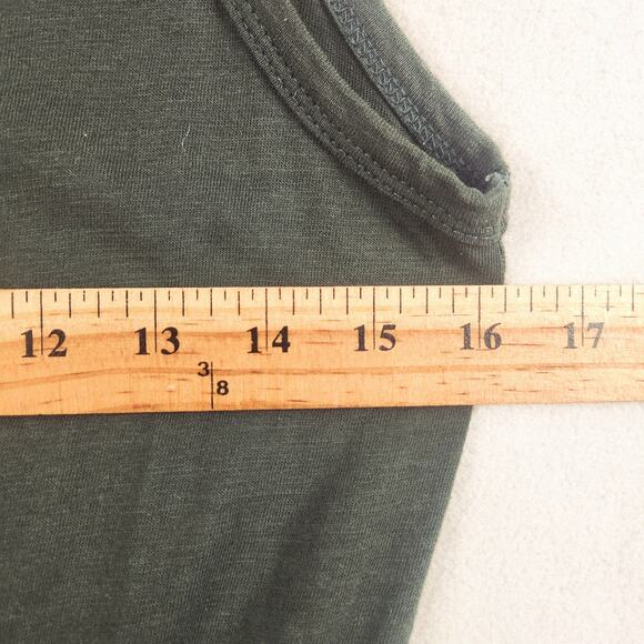 Bohme Dark Green Tank Jumpsuit 100% Cotton Women’s SZ XS Elastic Waist EUC - Picture 12 of 16